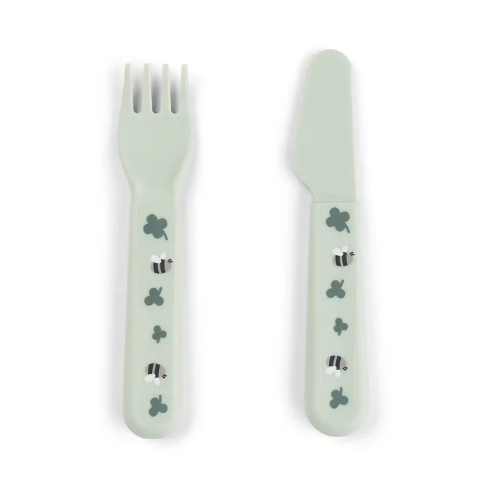 Done by Deer® Prvi jedilni set Foodie Tiny farm Green Done by Deer