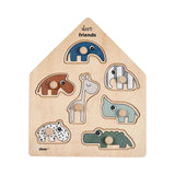 Done by Deer® Peg puzzle Deer friends Colour mix