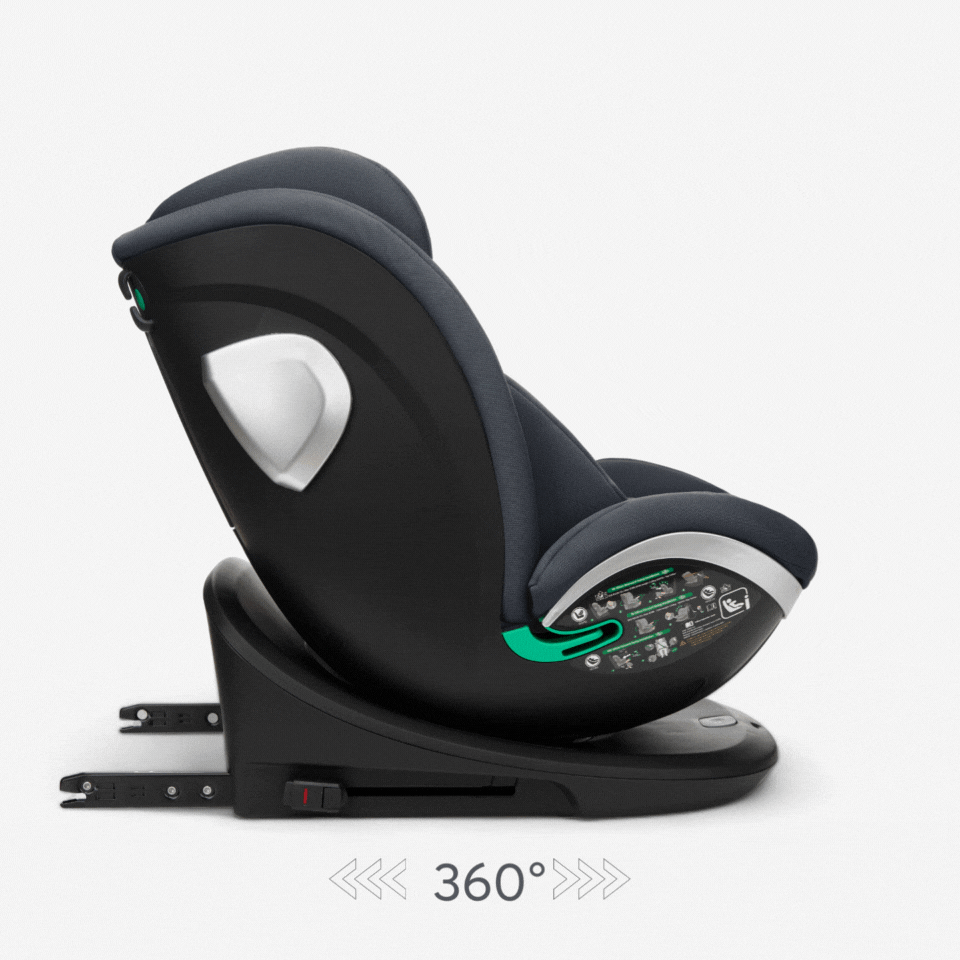KikkaBoo® Otroški avtosedež 360° i-Drive i-SIZE (40-150 cm) Dark Grey KikkaBoo