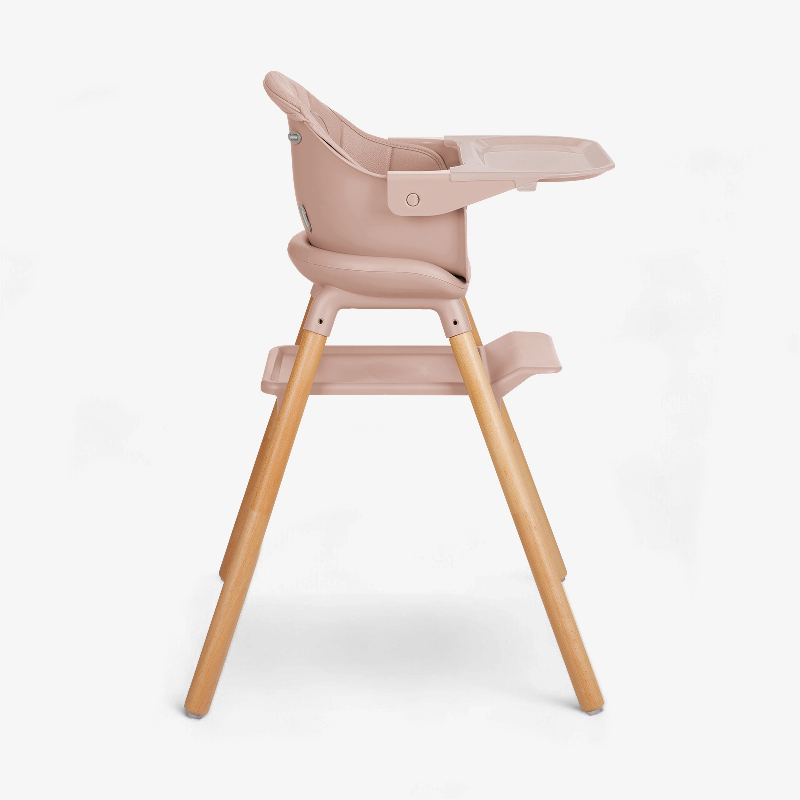 KikkaBoo® Otroški stol za hranjenje 2v1 Woody Pink KikkaBoo