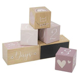 Label Label® Baby Milestone Age Blocks Pink