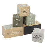 Label Label® Baby Milestone Age Blocks Olive Green