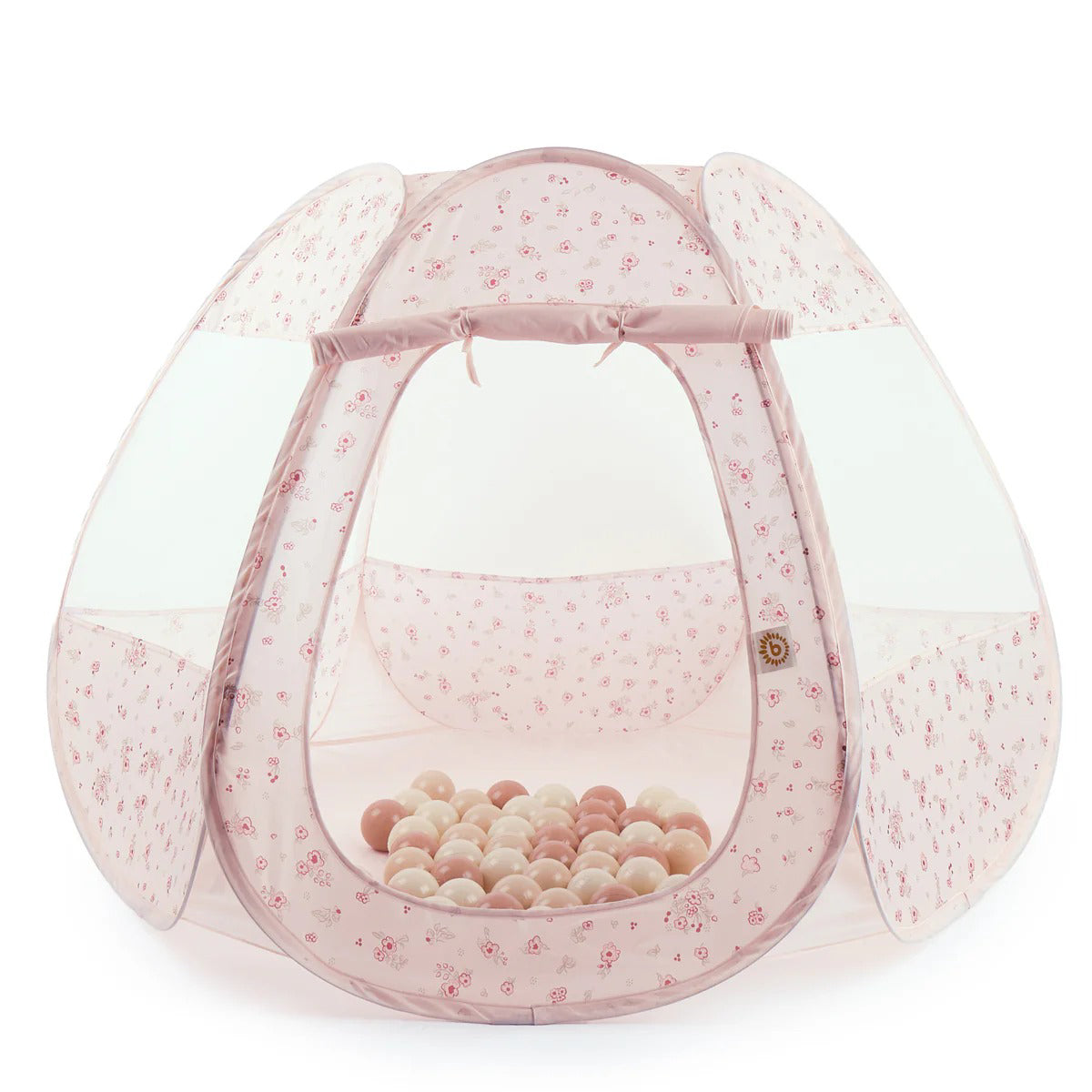 Bieco® Igralni šotor s 50 žogicami Dreamy Flowers Bieco