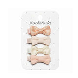 Rockahula® Set of Clips Flora Linen Mini Bow