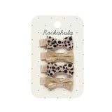 Rockahula® Set of Clips Leopard Shimmer Mini Bow