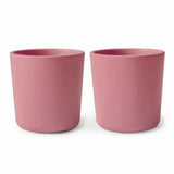 Mushie® Set dvou kelímků Dusty Rose