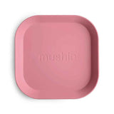Mushie® Sada dvou talířků Dusty Rose