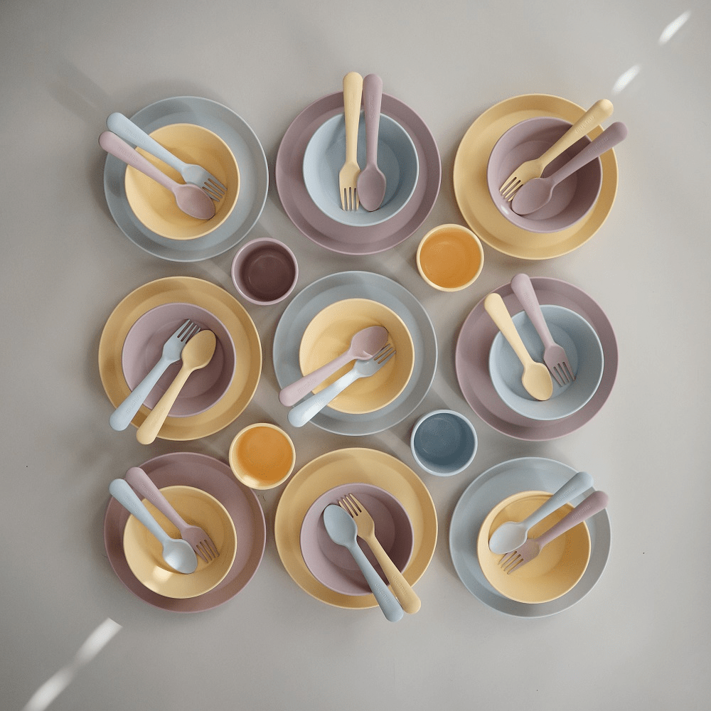 Mushie® Set za hranjenje 3 kos Sage Mushie