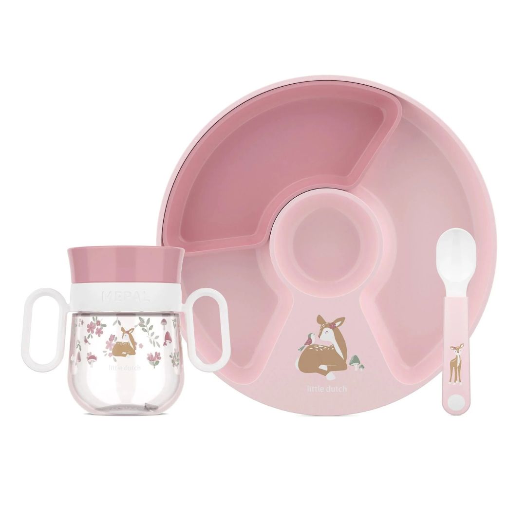Little Dutch® Začetni 3-delni jedilni set Fairy Garden Little Dutch