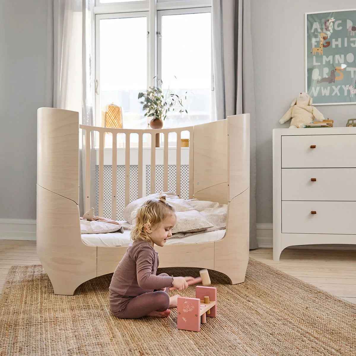 Leander® Otroška posteljica Classic™ Baby 0-3 leta Whitewash Leander