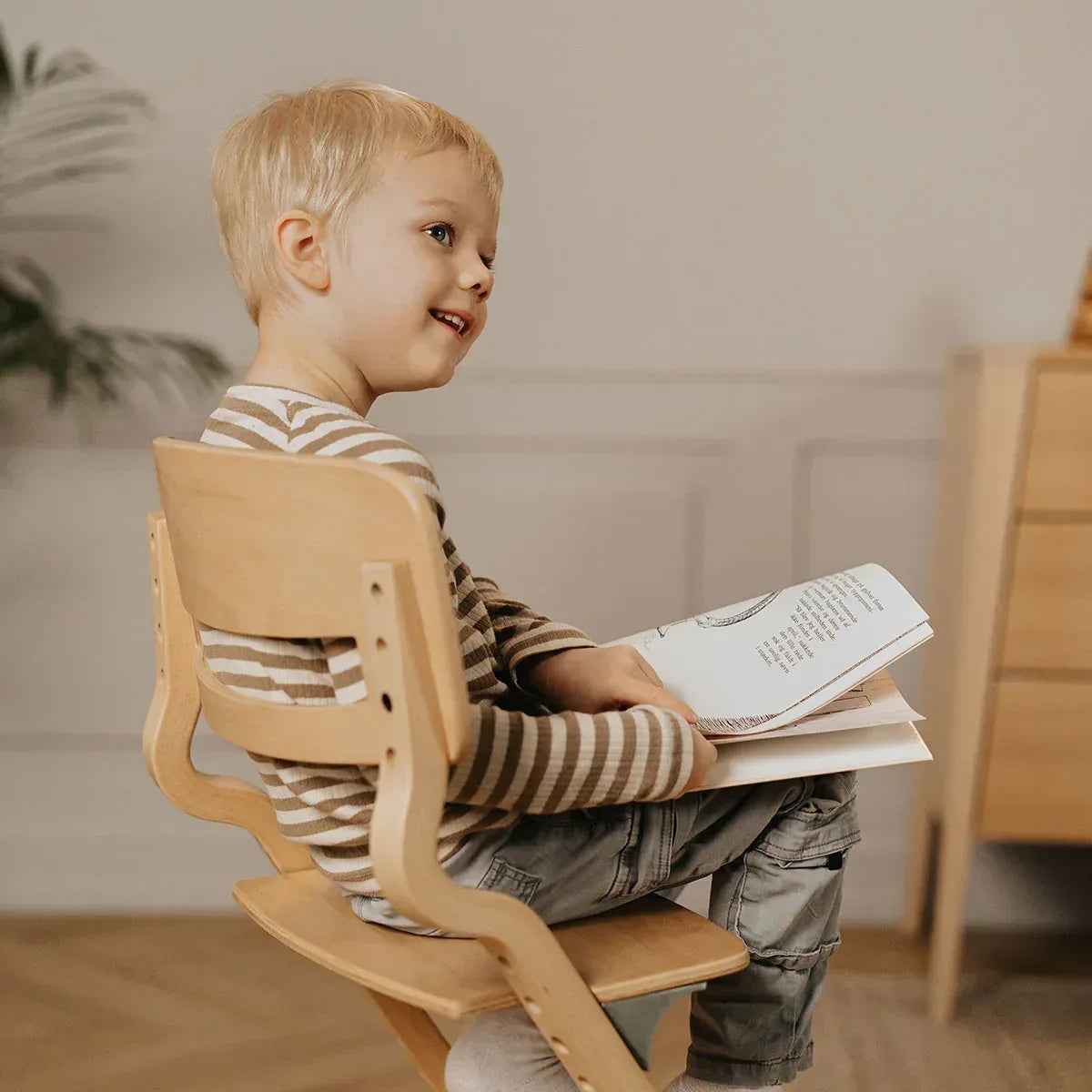 Leander® Otroški stol za hranjenje 3v1 Louie™ Beech (Bukev) Natural Leander