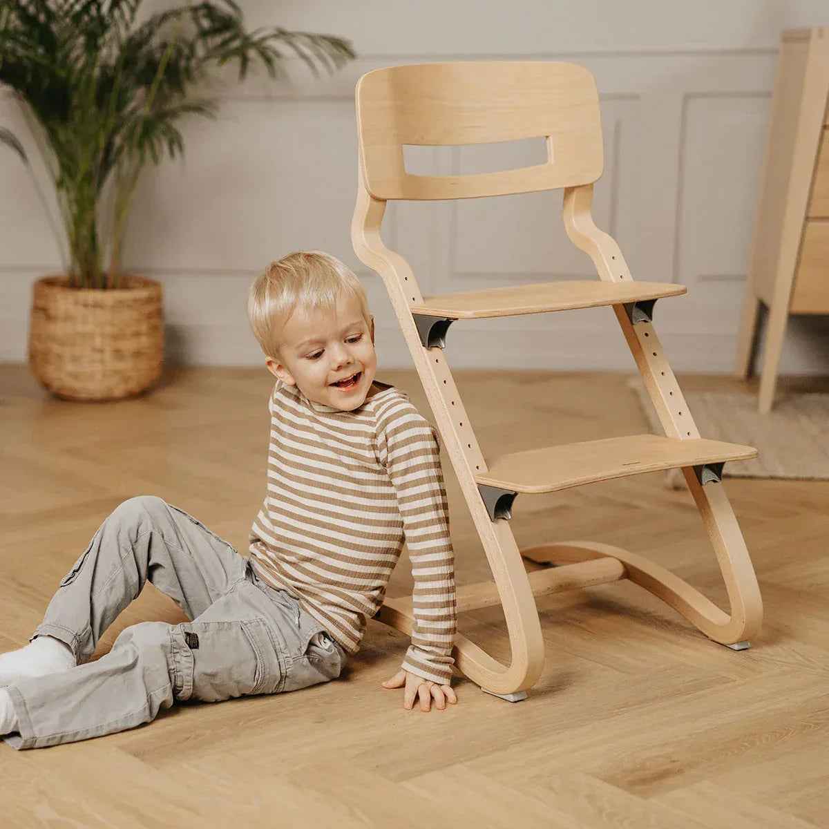 Leander® Otroški stol za hranjenje 3v1 Louie™ Beech (Bukev) Natural Leander