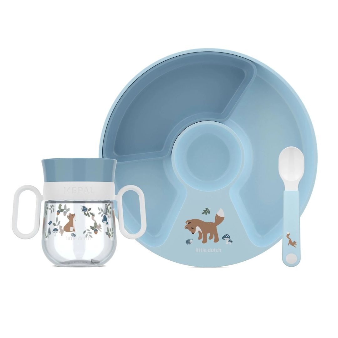 Little Dutch® Začetni 3-delni jedilni set Forest Friends Little Dutch
