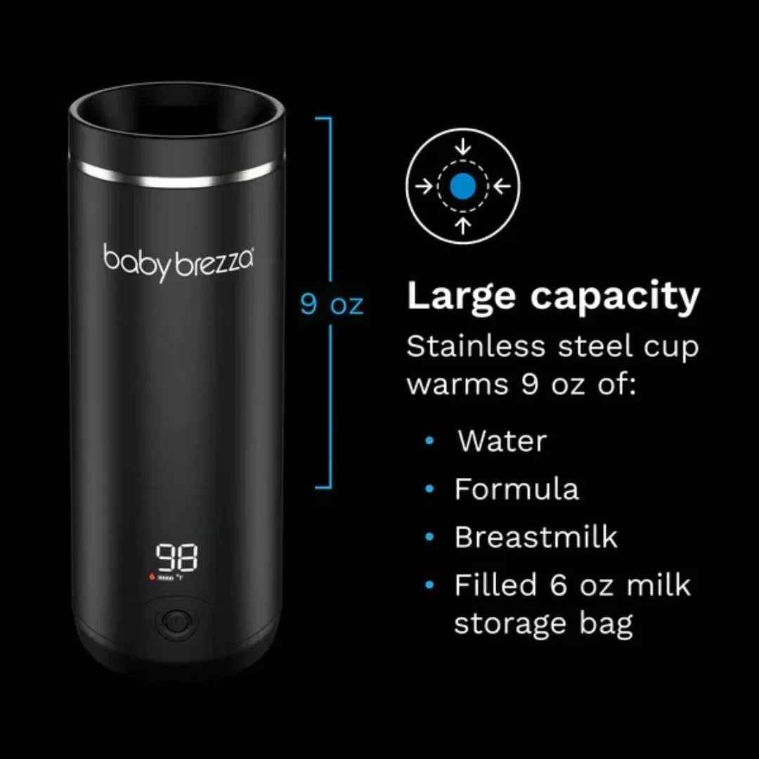 Baby Brezza® Prenosni grelnik stekleničk Black Baby Brezza