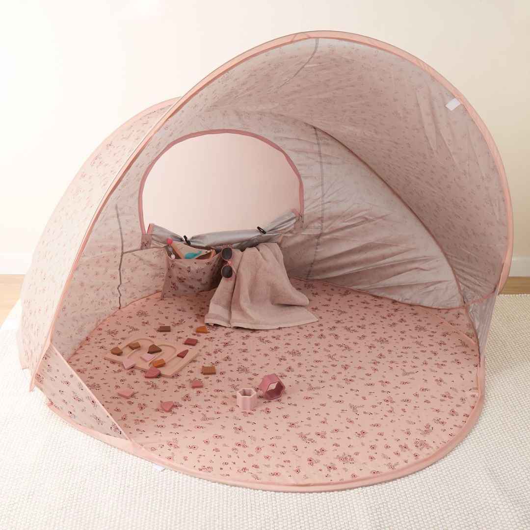 Bieco® Šotor za na plažo z UV 40+ zaščito Dreamy Flowers Bieco