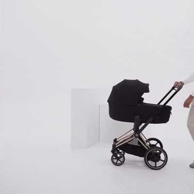 Cybex Platinum® Otroški voziček s zložljivo košaro 2v1 e-Priam™ Comfort Coconut Brown | Matt Black Cybex Platinum