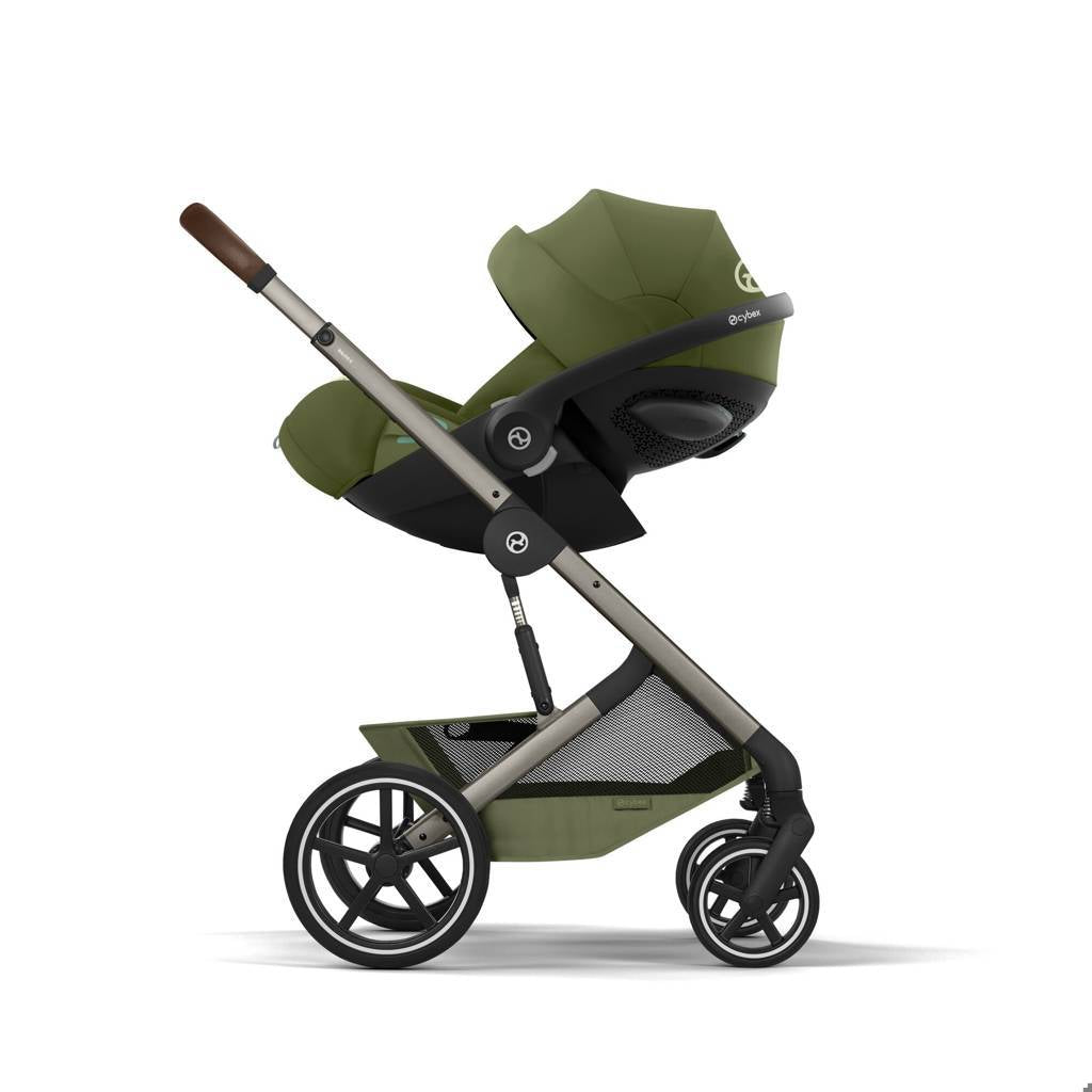 Cybex® Balios S Lux Stroller with Fold Cot 2-in-1 Moss Green (Taupe Frame) – slika 31