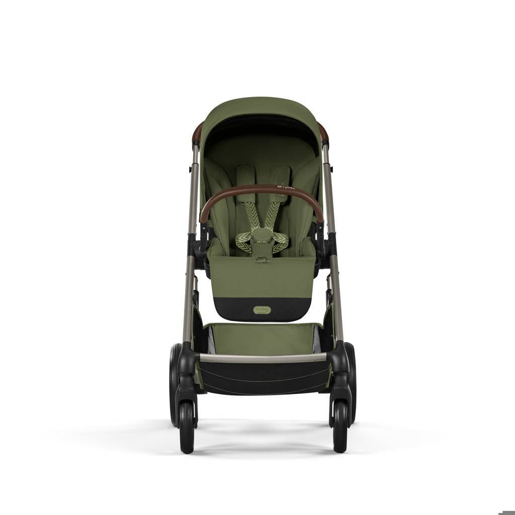 Cybex® Balios S Lux Stroller with Fold Cot 2-in-1 Moss Green (Taupe Frame) – slika 9