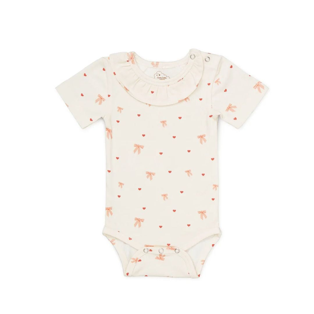Cam Cam Copenhagen® Short Sleeved Body Olivia GOTS Bows – slika 2