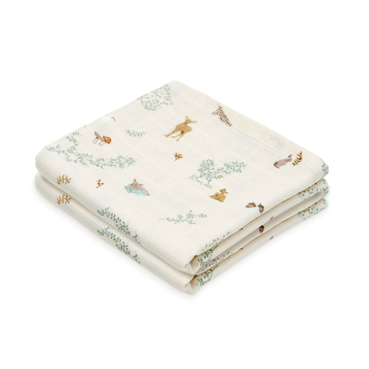 Cam Cam Copenhagen® Muslin Cloth Printed 2-pack GOTS Woodland