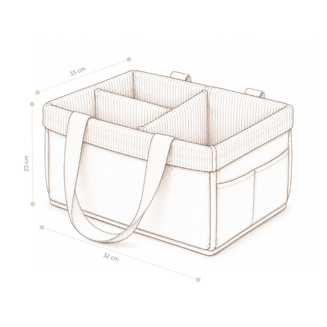 Cam Cam Copenhagen® Diaper Caddy OCS Woodland – slika 4
