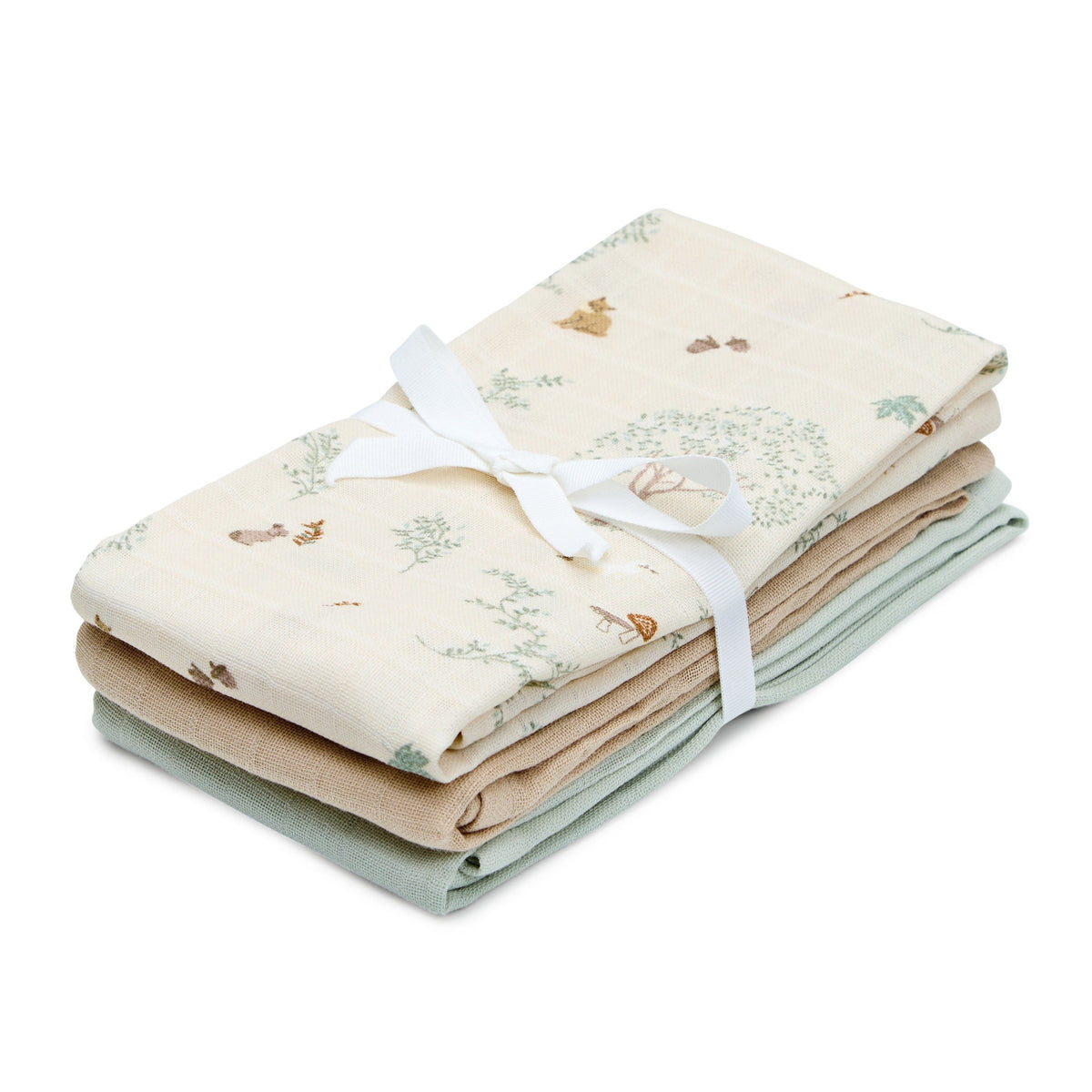 Cam Cam Copenhagen® Muslin Cloth 3-pack GOTS Mix Woodland