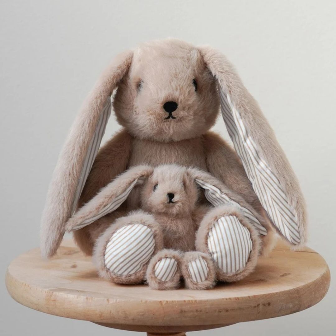 Cam Cam Copenhagen® Elva Bunny small Latte/ Classic Stripes Camel – slika 2