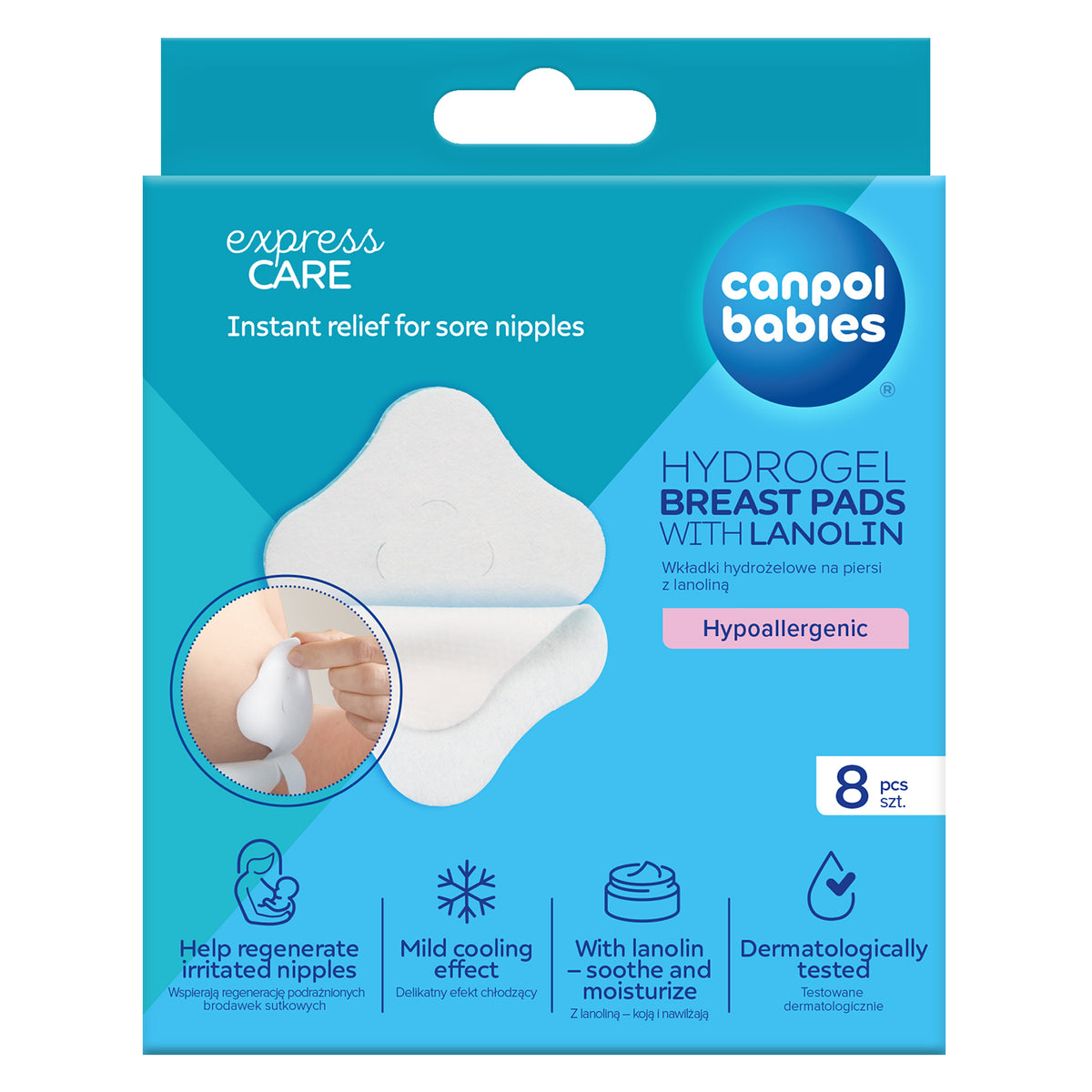 Canpol babies® Hydrogel nursing pads with lanolin 8 pcs – slika 2