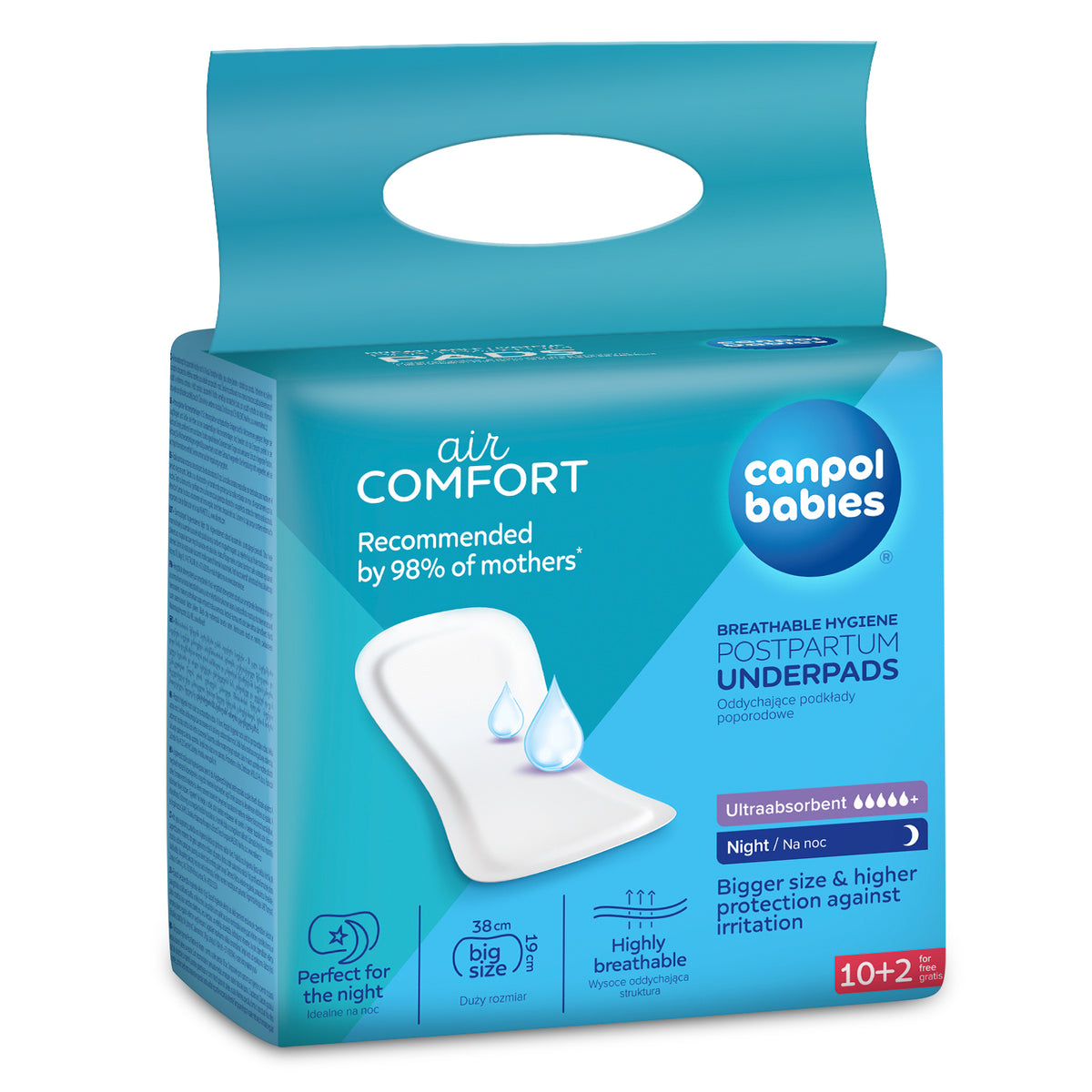Canpol babies® Hygienic postpartum pads Night 10 pcs