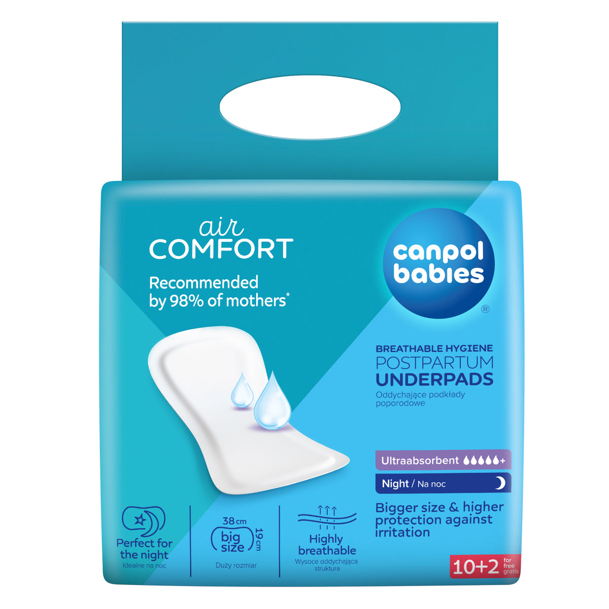 Canpol babies® Hygienic postpartum pads Night 10 pcs – slika 2