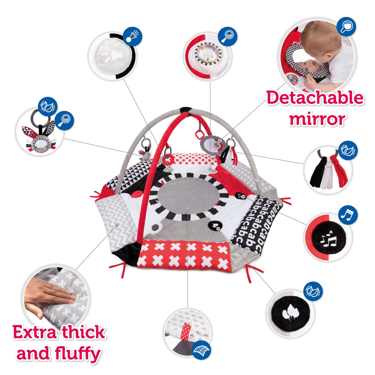 Canpol babies® Play mat Sensory Toys – slika 8