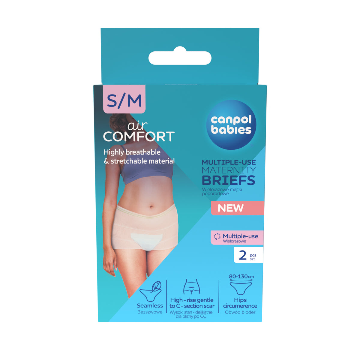 Canpol babies® Mesh postpartum reusable pants S/M 2 pcs – slika 2