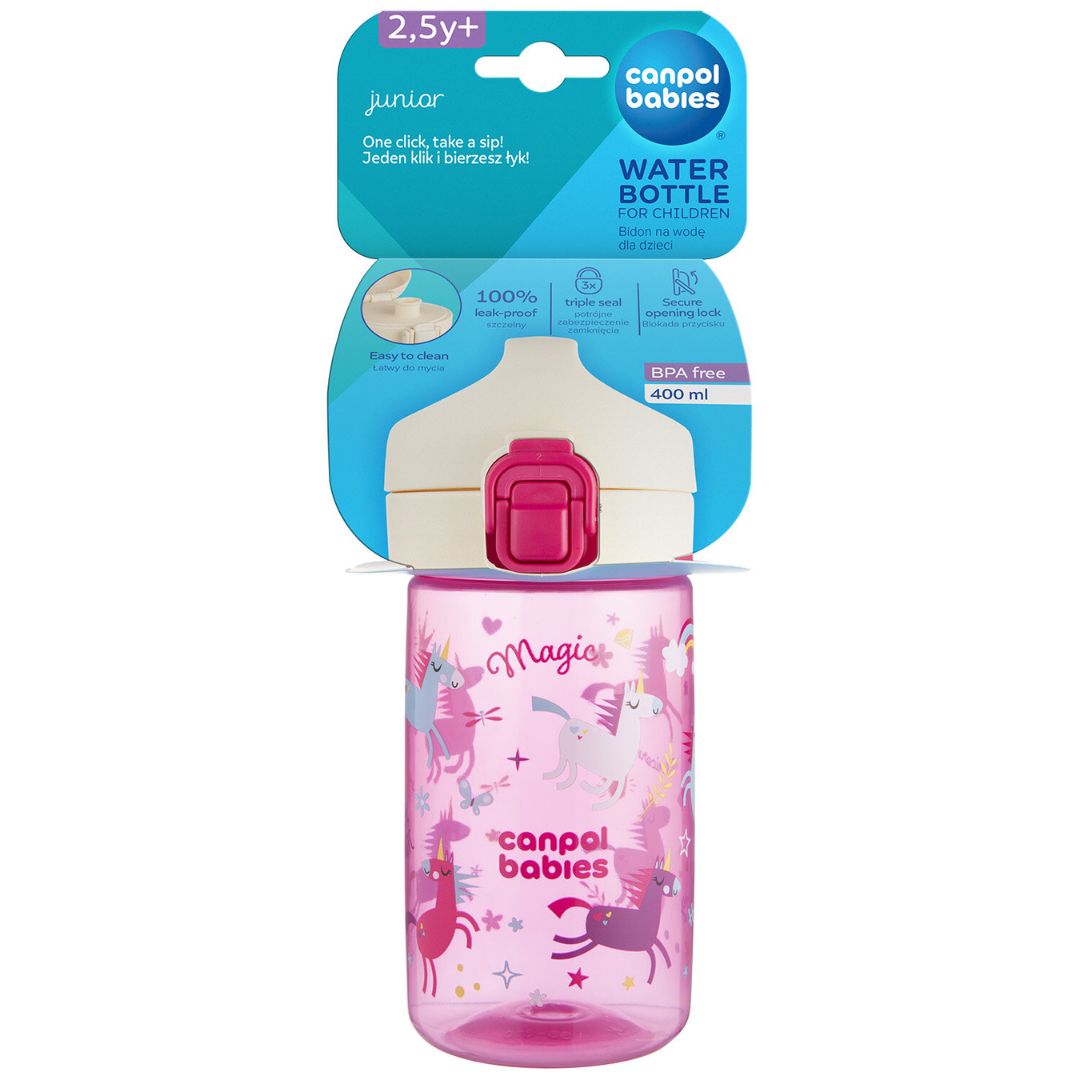 Canpol babies® Water bottle JUNIOR Pink – slika 5