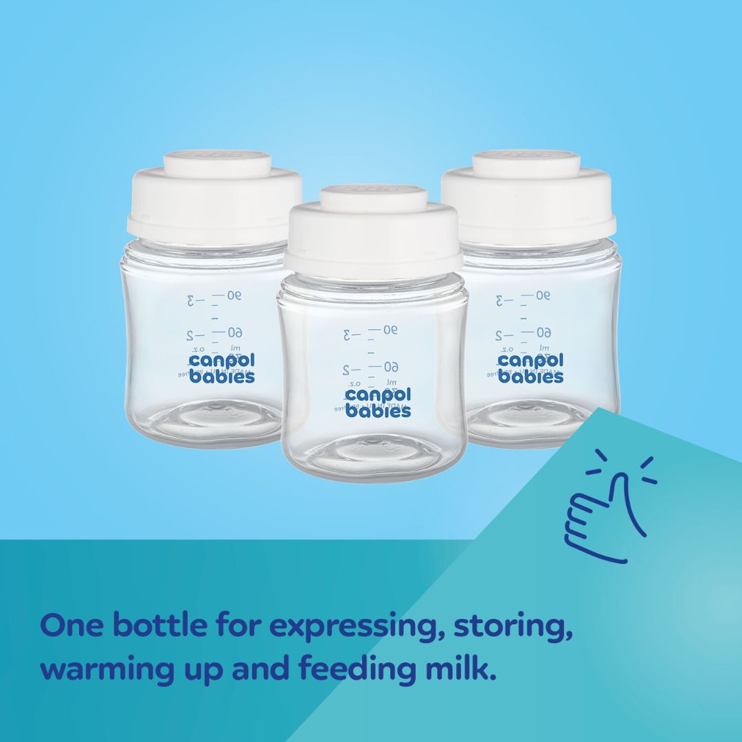 Canpol babies® Set of bottles for storing breast milk 3x120ml – slika 7