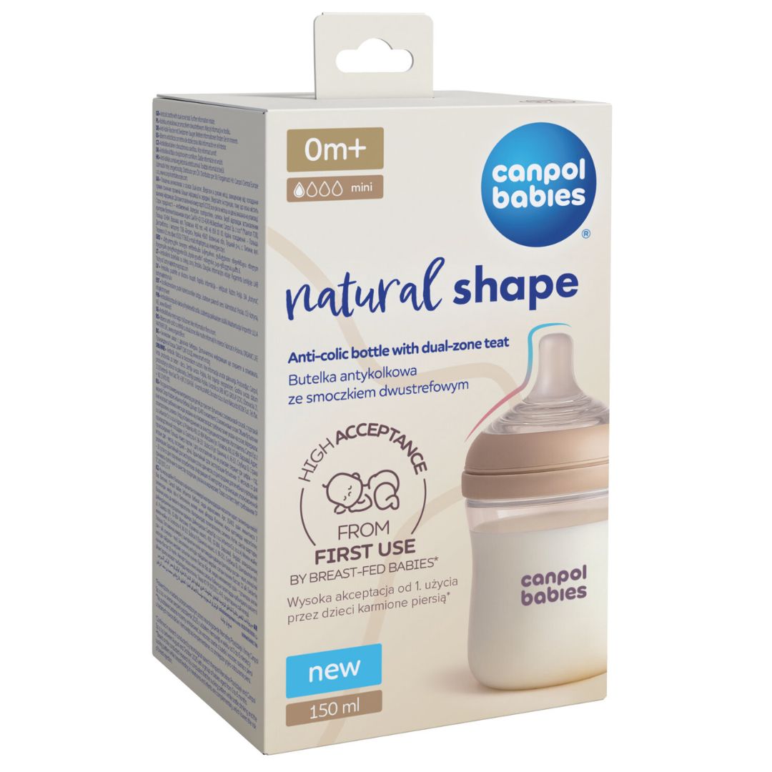 Canpol babies® Twin Pack Natural Shape Bottle 150 ml – slika 3