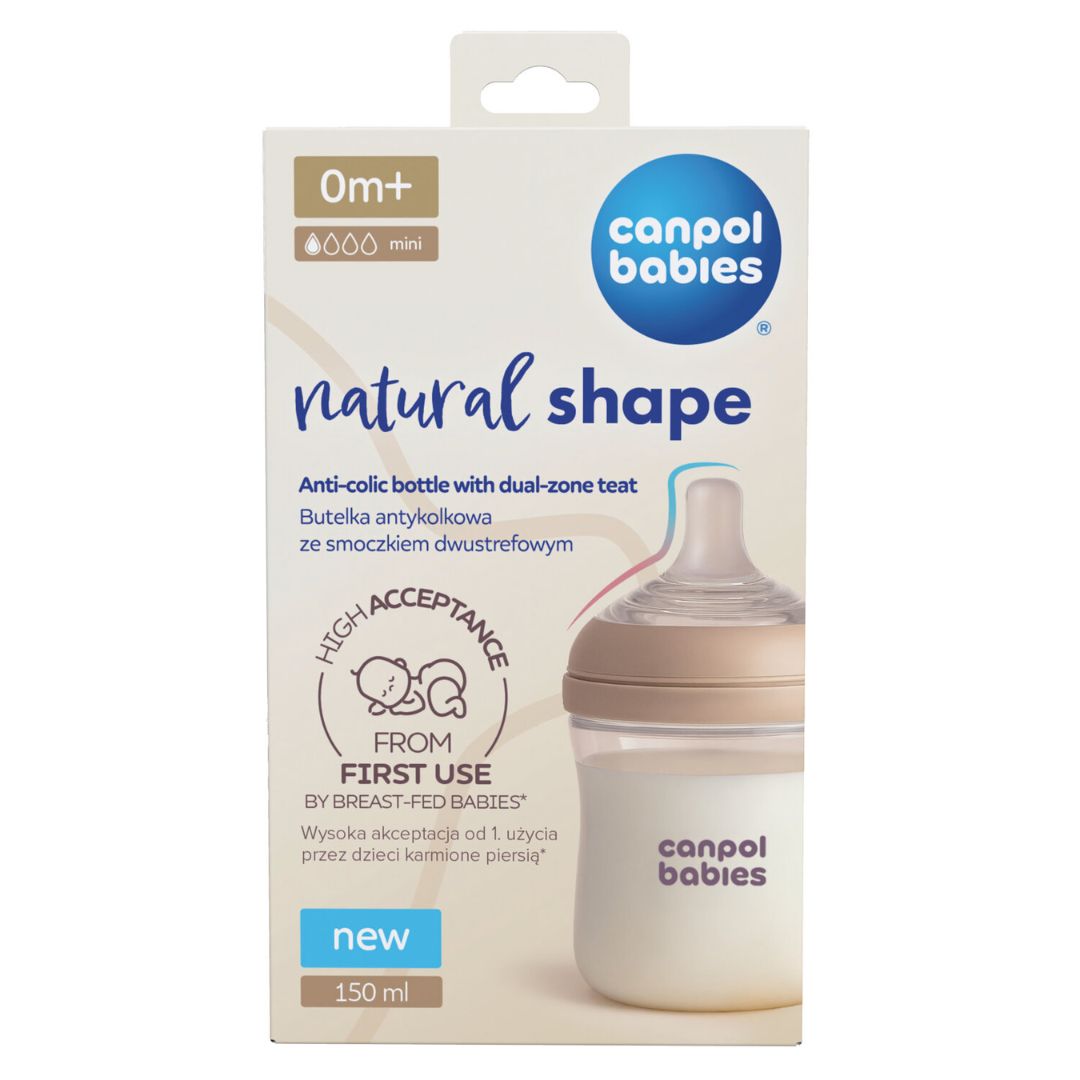 Canpol babies® Twin Pack Natural Shape Bottle 150 ml – slika 4