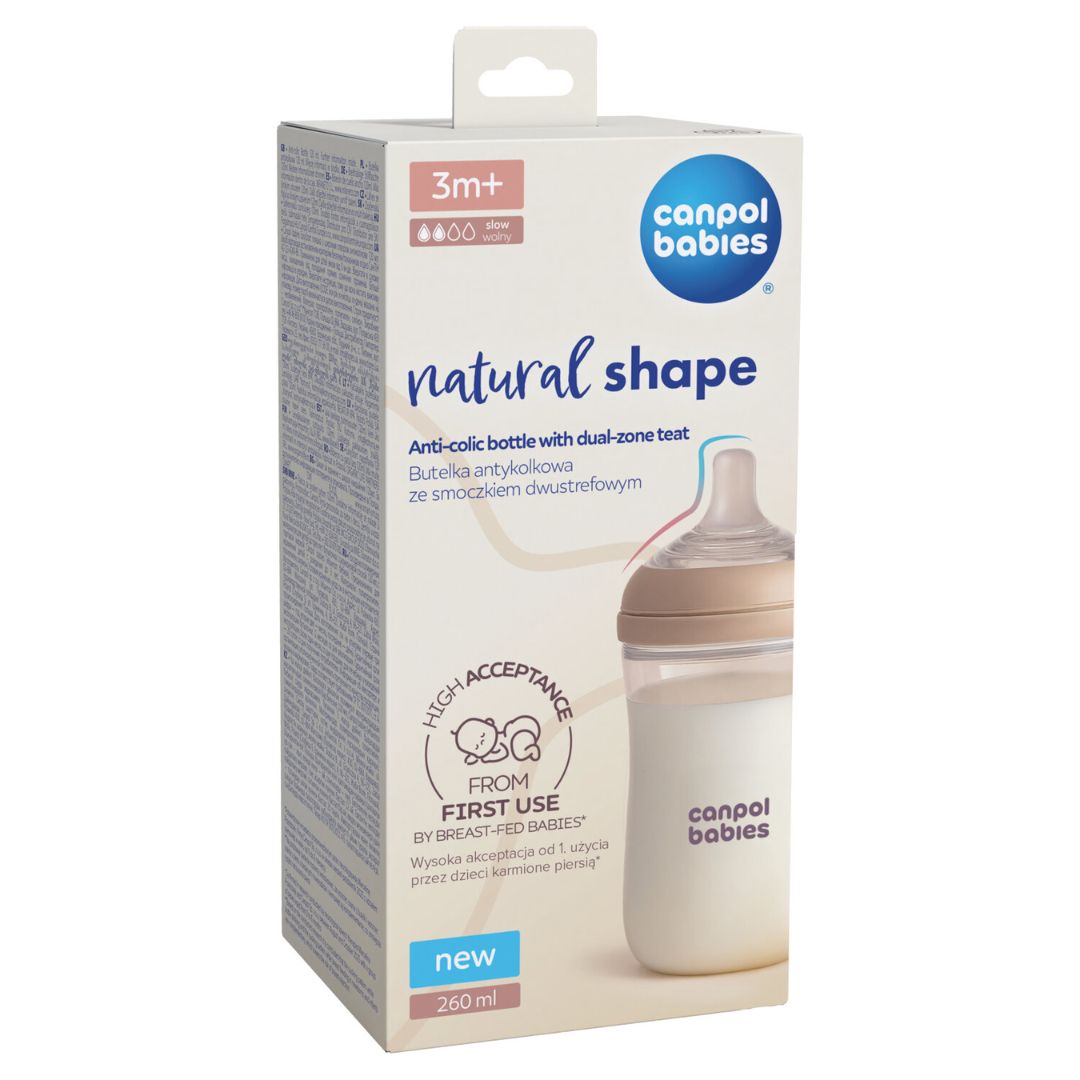 Canpol babies® Twin Pack Natural Shape Bottle 260 ml – slika 5