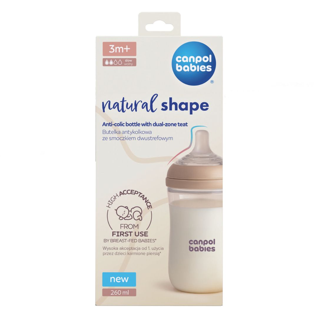 Canpol babies® Twin Pack Natural Shape Bottle 260 ml – slika 6