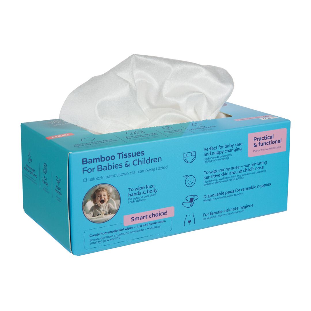 Canpol babies® Dry Bamboo Wipes for Babies and Children 100 pcs.