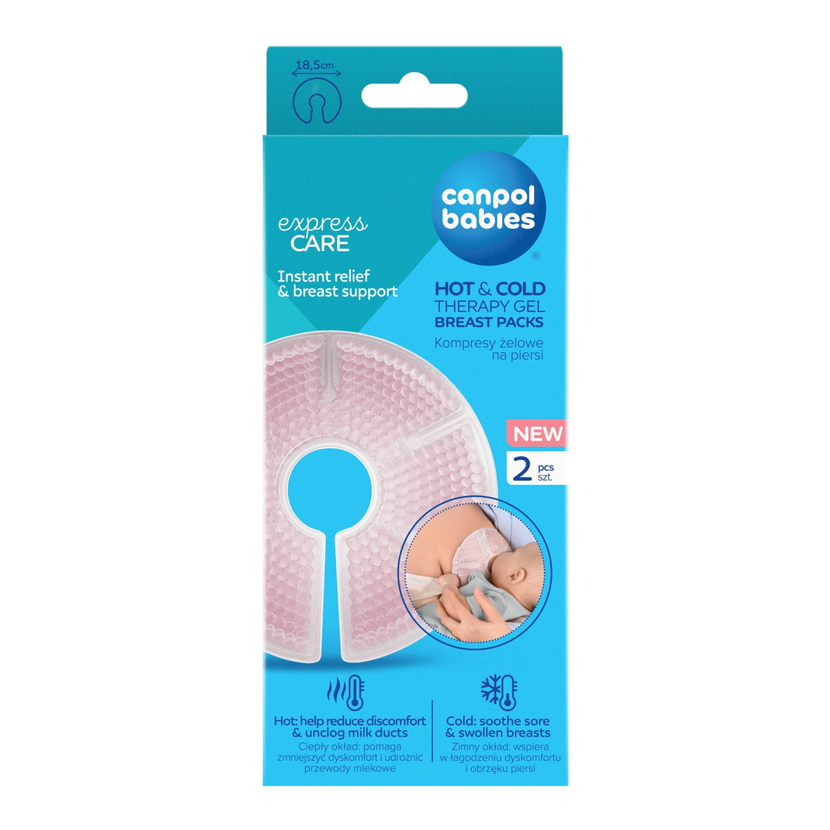 Canpol babies® Toplo-hladni terapevtski gel obkladki 2 kos