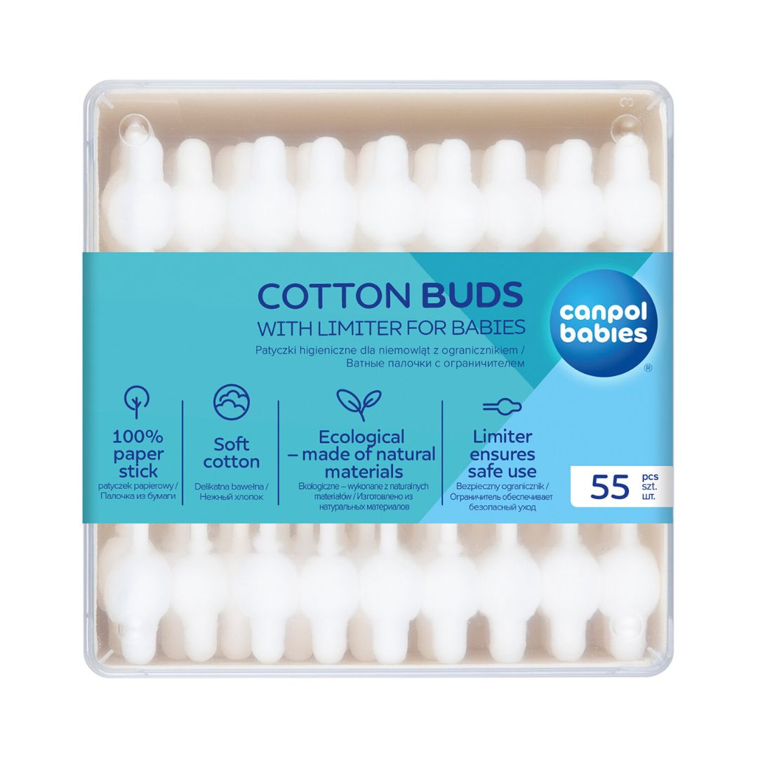 Canpol babies® Cotton Swabs for Babies 55 pcs