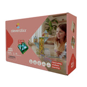 Cleverclixx® Magnetic Tiles Magic Forest Pack Pastel 65 pieces