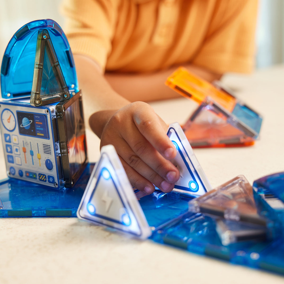 Cleverclixx® Magnetic Tiles Space Mission Pack 47 pieces