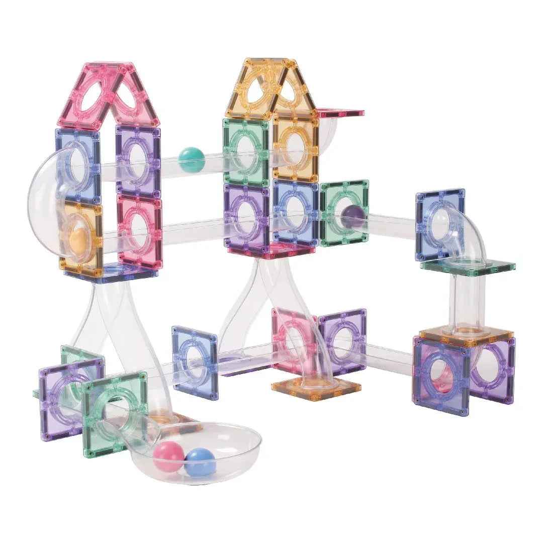 Cleverclixx® Magnetne ploščice Ball Run Clever Pack Pastel 110 kos Cleverclixx