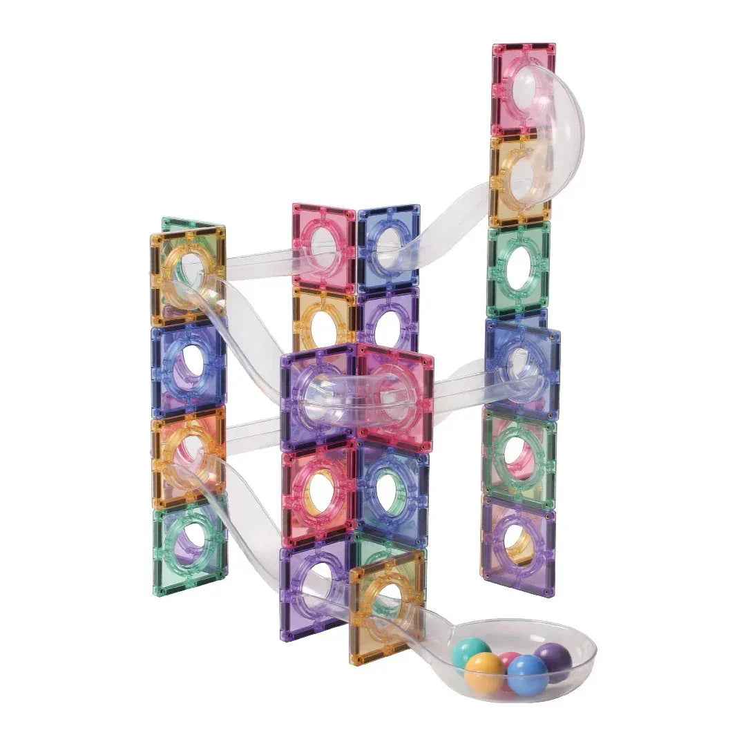 Cleverclixx® Magnetne ploščice Ball Run Clever Pack Pastel 110 kos Cleverclixx