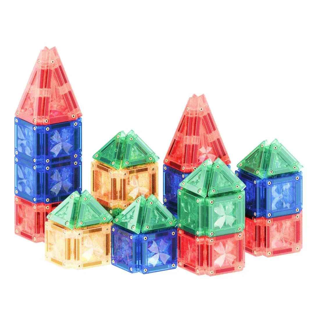 Cleverclixx® Magnetne ploščice Mini Tiles Pack Intense 28 kos Cleverclixx