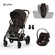 Cybex® Stroller with foldable carrycot 3in1 Balios S Lux + Car seat Cloud G3 Chocolate Brown