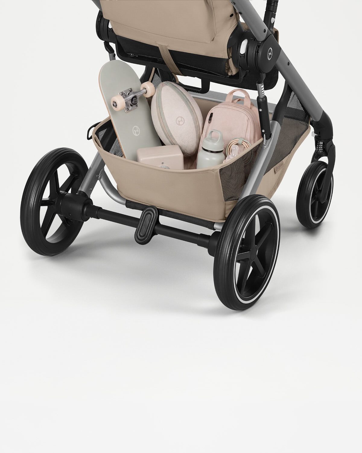 Cybex® Balios S Lux Stroller with Fold Cot 2-in-1 Chocolate Brown (Taupe Frame) – slika 11