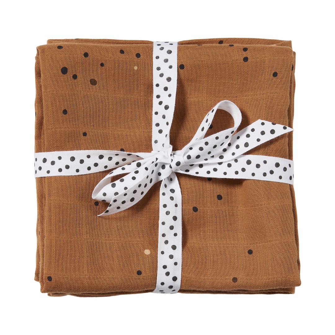 Done by Deer® Swaddle Diaper Set Dreamy dots Mustard 120x120