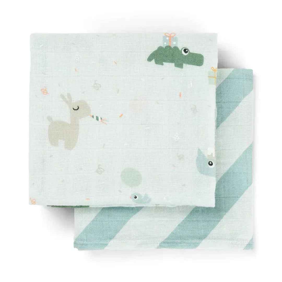 Done by Deer® Komplet tetra pleničk Celebration Blue 65x65 Done by Deer